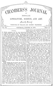 Chambers's Journal of Popular Literature, Science, and Art, No. 721