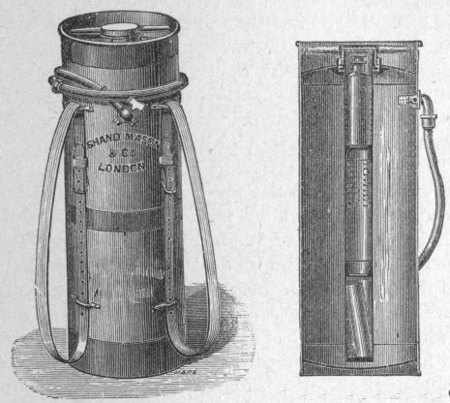 CHEMICAL EXTINCTOR. SECTION OF CHEMICAL FIRE-ENGINE