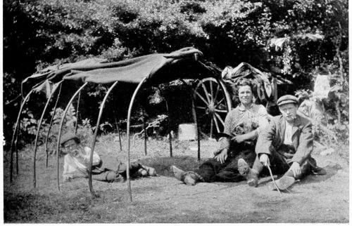 GYPSY TENT SHOWING CONSTRUCTION.