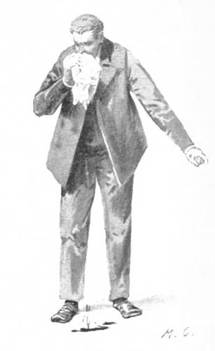 Illustration: L'homme avec un mouchoir