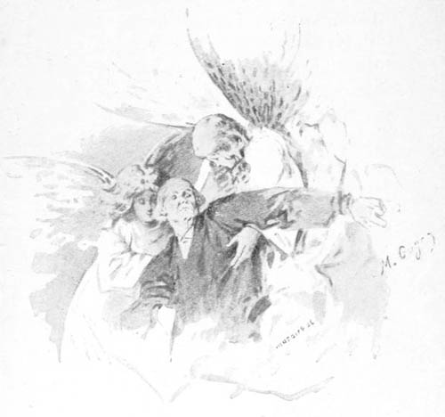 Illustration: Yan avec des anges