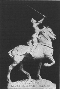 Equestrian statue of Joan of Arc by Anna V. Hyatt