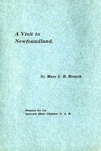 A Visit to Newfoundland书籍封面