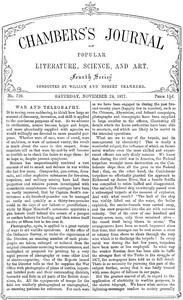 Chambers's Journal of Popular Literature, Science, and Art, No. 726