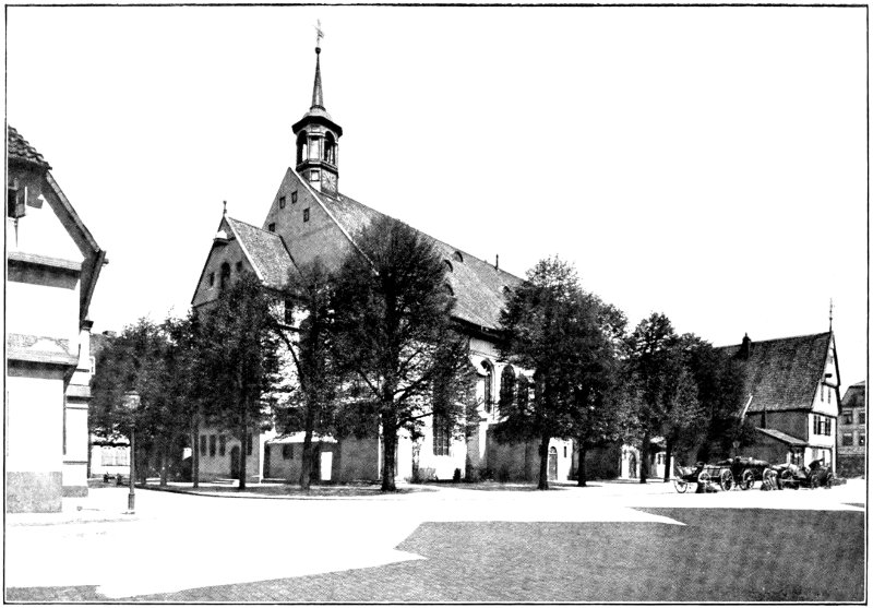 THE CHURCH AT CELLE, WHERE QUEEN MATILDA IS BURIED.