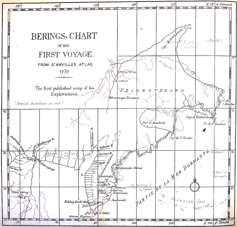 Behrings Chart of his first Voyage
