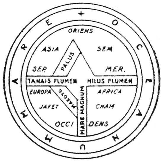 Illustration of a map of the world