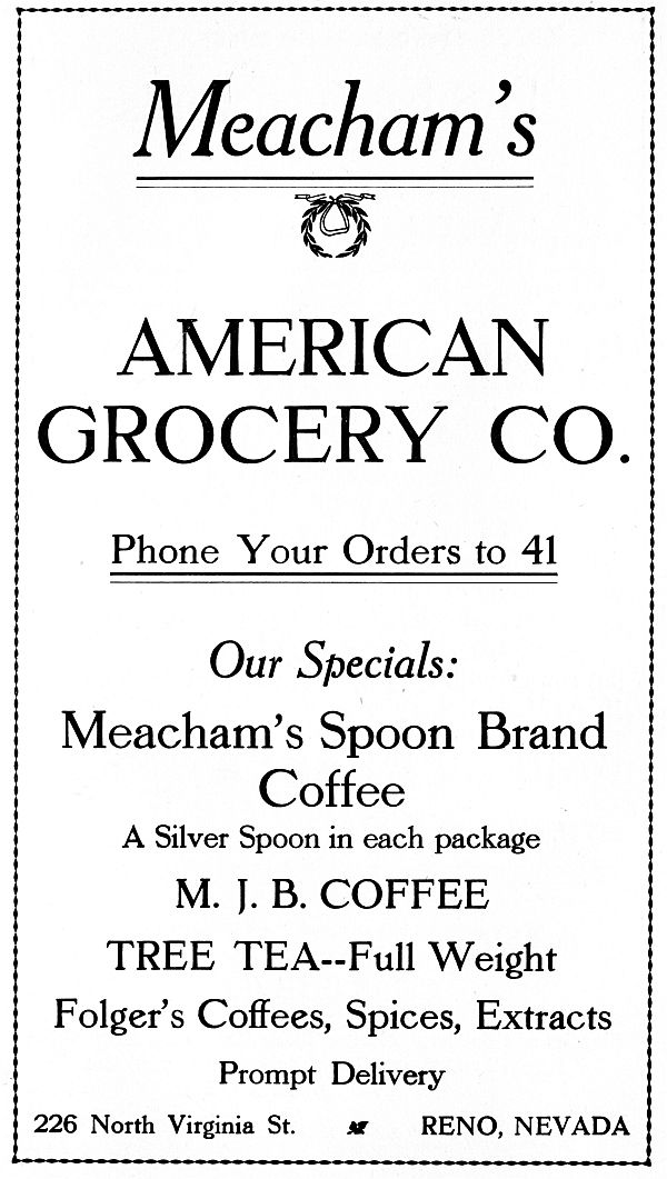 Meacham's American Grocery ad