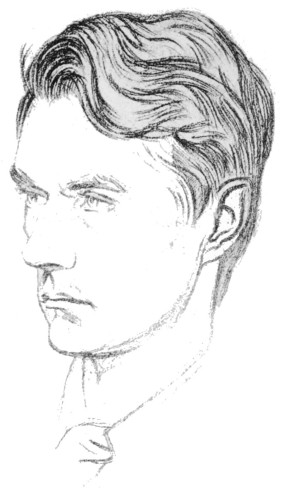 [Image not available: John Drinkwater portrait  From a drawing by William Rothenstein  1917  Emery Walker ph. sc.]