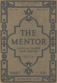 The Mentor: American Pioneer Prose Writers,