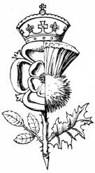 Image not available: ROSE AND THISTLE.  (Badge of James I.)