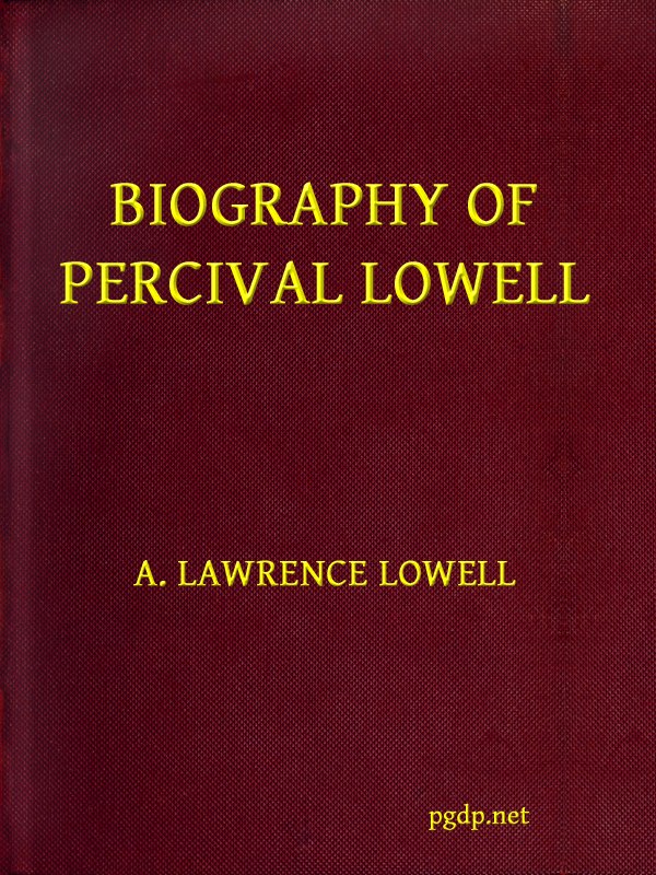 Biography of Percival Lowell