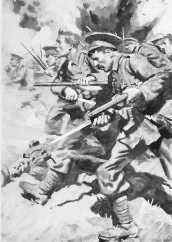 Image unavailable: [To face p. 302.   “THE INFANTRY DASHED ON WITH THE BAYONET.”