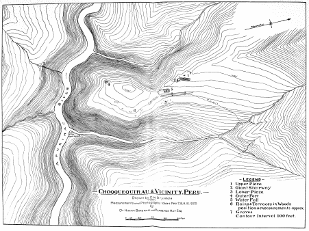 Image unavailable: Choqquequirau & Vicinity, Peru. Drawn by C. W. Drysdale From Measurements and Photographs taken Feb. 7, 8, 9, 10, 1909 by Dr. Hiram Bingham and Clarence Hay Esq.