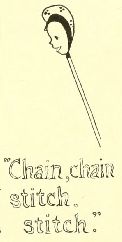 “Chain, chain stitch, stitch.”