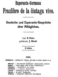 Esperanto-Germana frazlibro de la ĉiutaga vivo