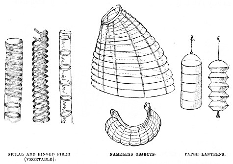 Image unavailable: SPIRAL AND RINGED FIBRE (VEGETABLE). NAMELESS OBJECTS. PAPER LANTERNS.