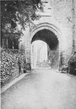 Image unavailable: DUNSTER CASTLE GATE, FROM THE OUTSIDE (page 193.)