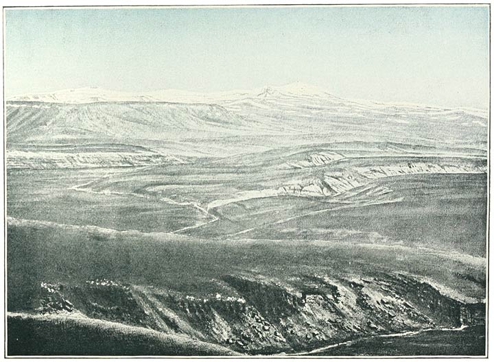 Fig. 176. Tekman and the Bingöl Dagh from near Khedonun.