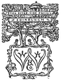 Logo of the Riverside Press, Edinburgh