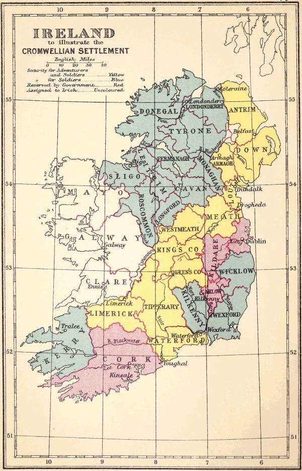 IRELAND TO ILLUSTRATE THE CROMWELLIAN SETTLEMENT