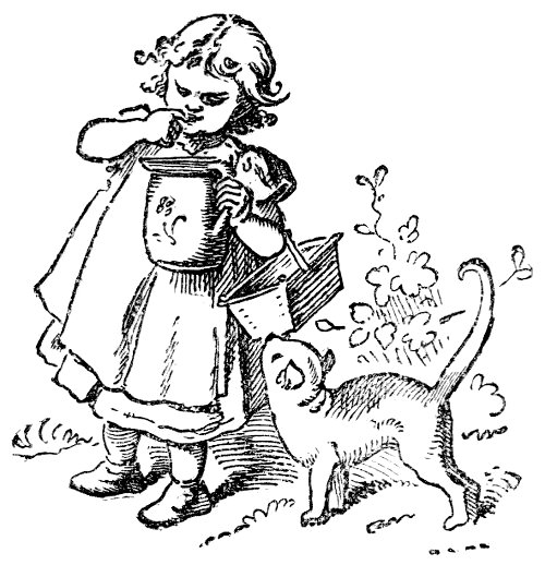 Child and cat