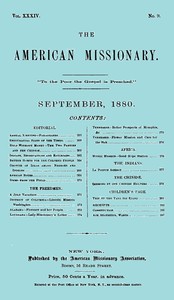 The American Missionary — Volume 34, No. 09, September, 1880书籍封面