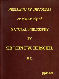 Preliminary Discourse on the Study of Natural Philosophy
