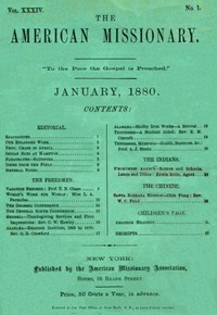 The American Missionary — Volume 34, No. 1, January, 1880