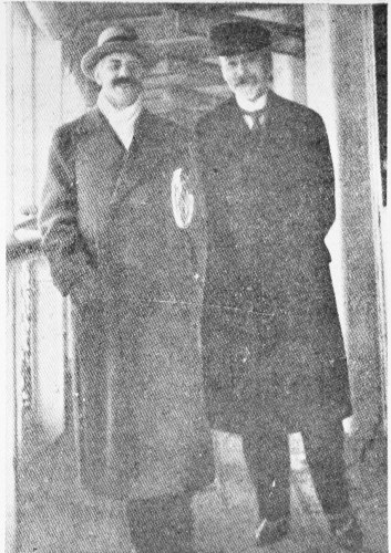 Sir Louis Mallet and M. Bompard, the French Ambassador to Turkey.  [To face p. 116  