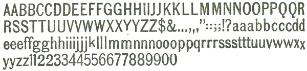         AABBCCDDEEFFGGHHIIJJKKLLMMNNOOPPQQR        RSSTTUUVVWWXXYYZZ$& ...,,,"::;;!?aaabbcccdd        eeeffgghhiiijjjklllmmnnnoooppqrrrssstttuuvwwxx        yyzz11223344556677889900