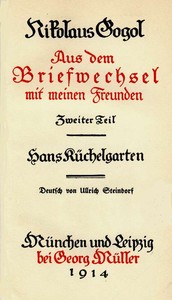 Sämmtliche Werke 8: Briefwechsel II, Hans Küchelgarten