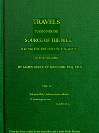 Travels to Discover the Source of the Nile, Volume 4 (of 5)
书籍封面