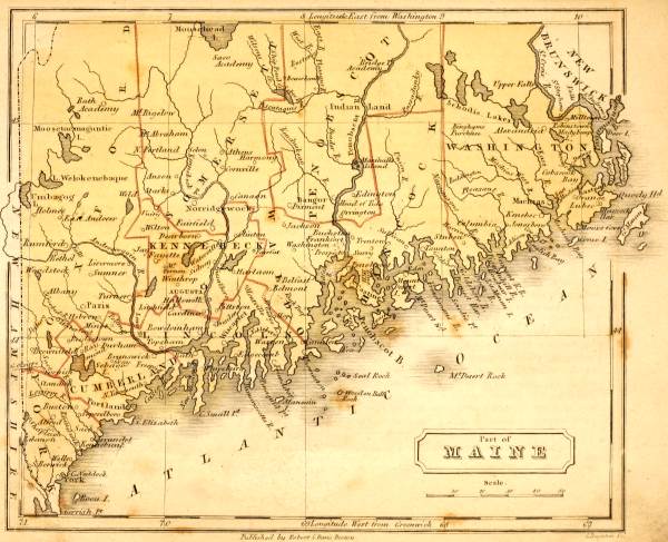 Map of Part of Maine.