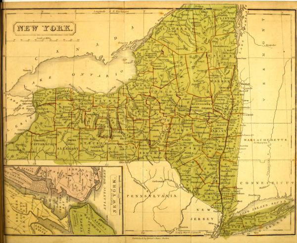 Map of New York State.