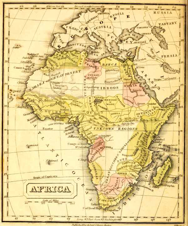 Map of Africa.