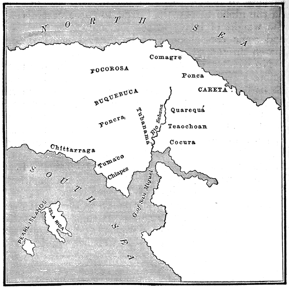 Map of Isthmus of Darien