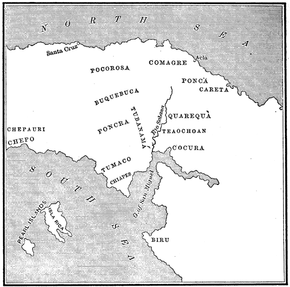 Map of Isthmus of Darien