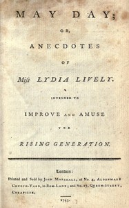 May Day; or, Anecdotes of Miss Lydia Lively书籍封面