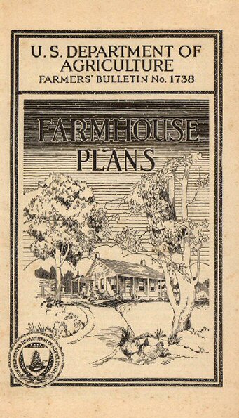 USDA Farmers' Bulletin No. 1738: Farmhouse Plans, by By Wallace Ashby
