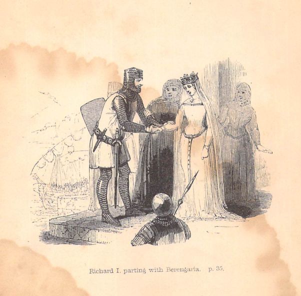 Richard I. parting with Berengaria.