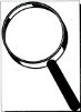 Hand-held magnifying glass