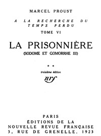 La Prisonnière (Sodome et Gomorrhe III)