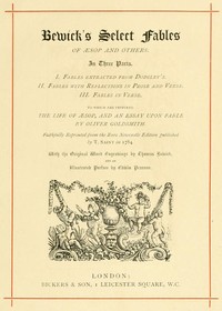Bewick's Select Fables of Æsop and others.