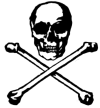 [image of Skull and crossed-bones,   not available.]