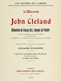 L'oeuvre de John Cleland: Mémoires de Fanny Hill, femme de plaisir