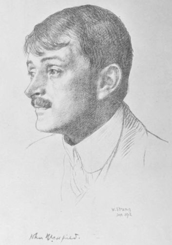 [Image unavailable: Portrait of John Masefield by W. Strang dated Jan 1912