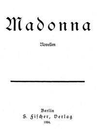 Madonna: Novellen书籍封面