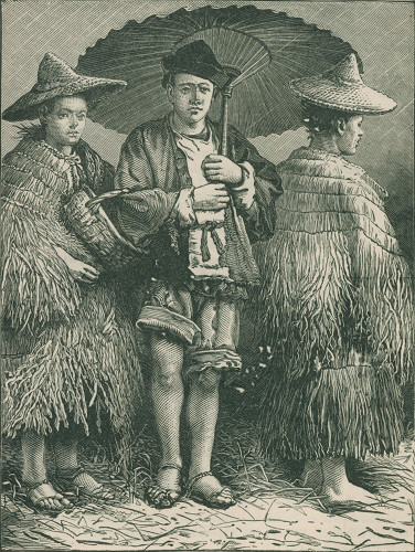CHINESE DRESSED FOR RAINY WEATHER.