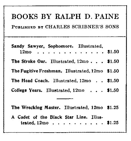 BOOKS BY RALPH D. PAINE